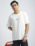 Men Cotton Relaxed Fit Crew Neck Graphic T-shirt